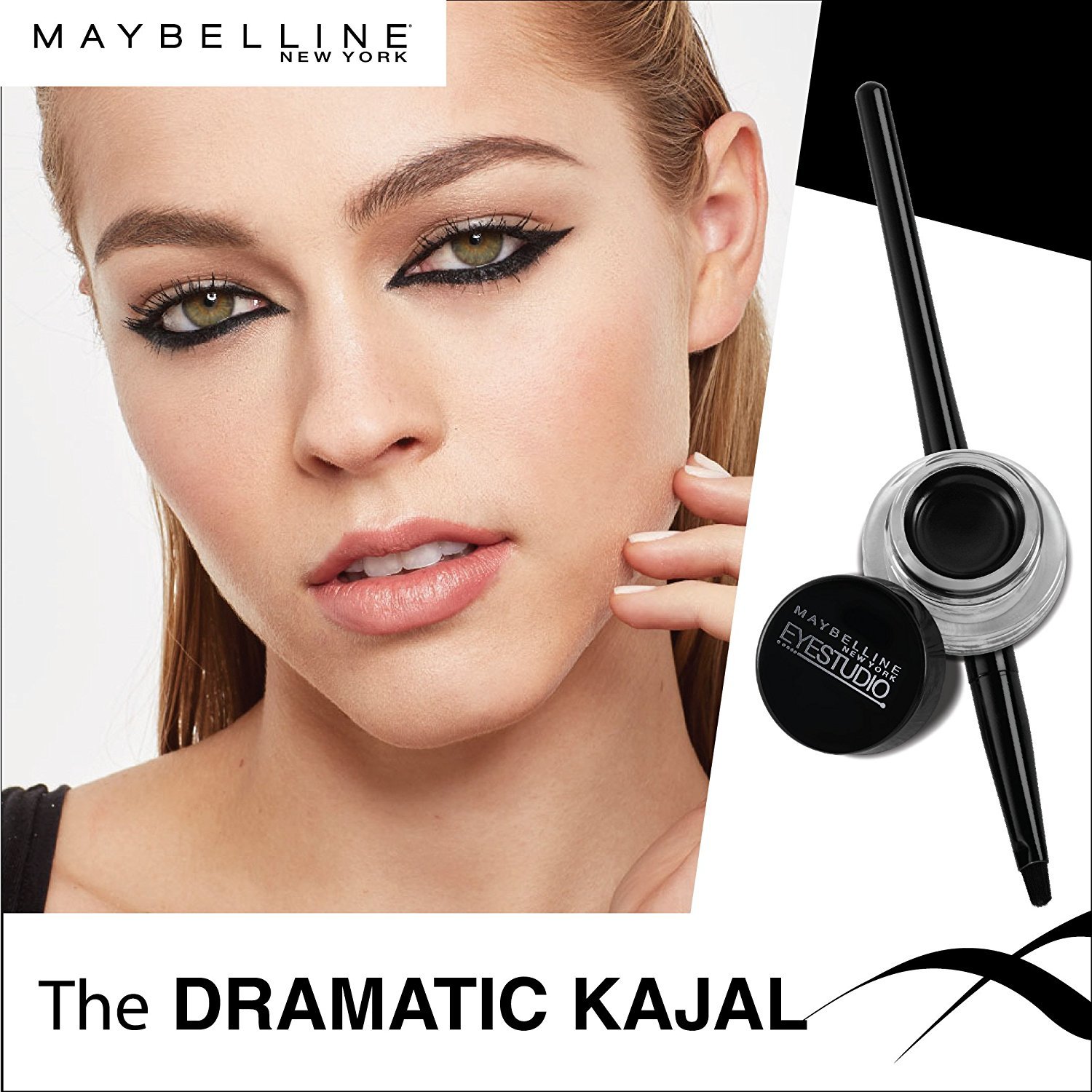 Maybelline New York Makeup Eyestudio Lasting Drama Gel Eye Liner, Blackest Black, Waterproof, 0.106 Ounce,Pack of 1 - Image 13